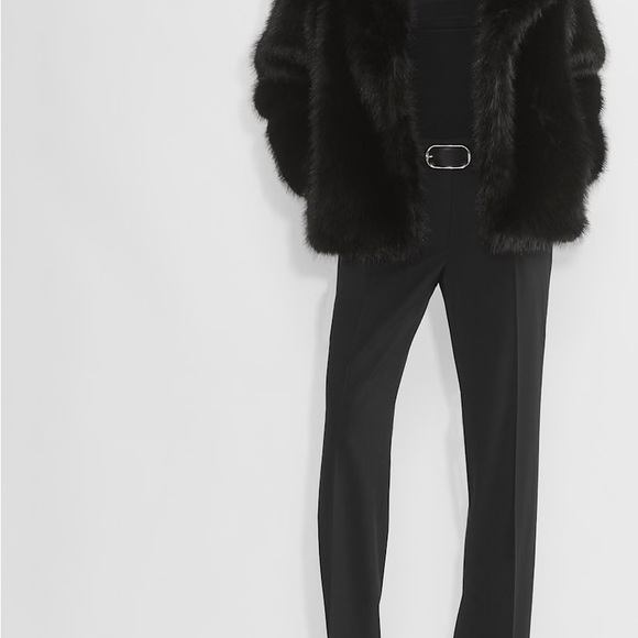 Aritzia Ten Black Banter Coat - Real Faux Fur - Picture 2 of 3